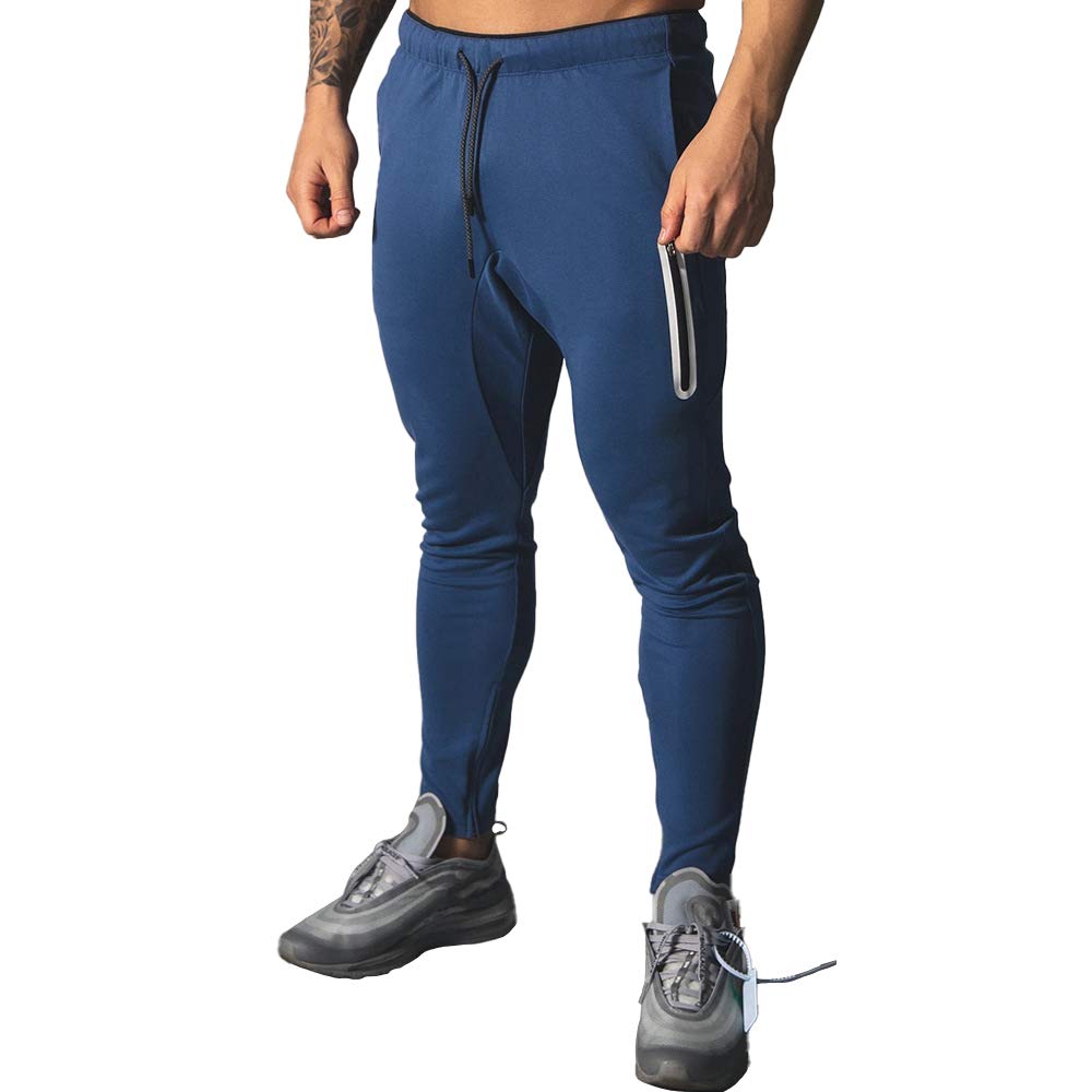 Buy Annystore Mens Athletic Jogger Pants Fashion Slim Fit Workout