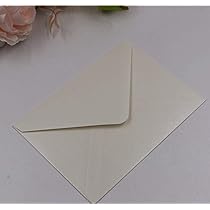 Amazon.com : 25 PCS Pearl Ivory Envelopes A7 ,5.35 x 7.7 inches ...