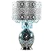 River of Goods 15570S Poetic Wanderlust by Tracy Porter Mattei Jeweled Metal Shade with Mosaic Base Table Lamp