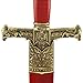 Armory Replicas King Solomon Medieval Crusader Dagger Red