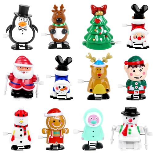 12pcs Christmas Wind Up Toys