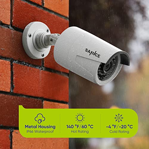 SANNCE 8CH Wireless Security Camera System with 1TB HDD and 4X 3MP