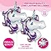 Unicorn Party Supplies | Gaint Unicorn Balloon | Party Favors with 26 Colorful Latex, Mylar Balloons, Birthday Banner, Unicorn Horn Glitter Headband, Air Pump & String in Box