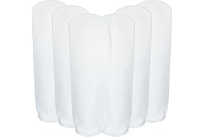 ZIQI 6 Pack Filter Socks 7 Inch Ring by 32 Inch Long 50 Micron Filter Bag, Felt Filter Socks for Aquarium, Industry, Chemical, Water Liquid Filter Bags
