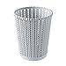 Waste Bins, iTECHOR 2Pcs 9.65x9.65x9.84-In Imitated Rattan Weaving Hollowed-out Trash Can Household Plastic Uncovered Rubbish Bin