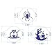 ART Kitchenware 6pcs Halloween Cookie Stencil Set Cupcake Decoration Stencil Template Baking Mold ST-845 Beige/Semi-Transparent