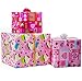 Gift Wrapping Paper - Premium Gift Wrap, 3 Rolls - 2.5 ft x 10 ft per Roll, Includes 3 Bows, 2 Ribbons (All Occasion Gift Wrap)