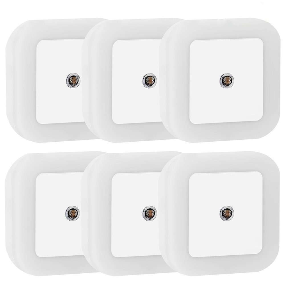 6Pc Sensor Night Light LED Motion Detector PlugIn Indoor Smart Lightnings White 611714219055 eBay