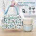 QUNANEN Lunch Bag For Women Universal Print Stripe Picnic Carry Case Thermal Portable Lunch Bag (Pink)