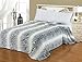 CaliTime Super Soft Throw Blanket for Bed Sofa Couch, Cozy Warm Flannel Fleece Black & White Carved Zebra Stripes, Queen