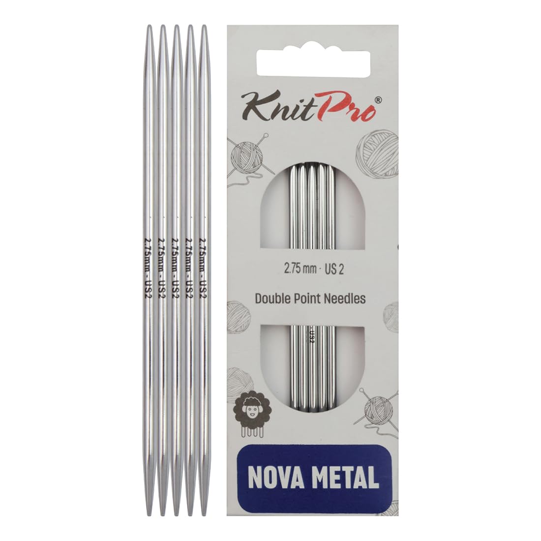 KnitPro Nova Double Pointed Needles 6" (15cm) | 2.75mm