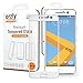 Orzly® - 2.5D Pro-Fit Tempered Glass Screen Protector for HTC 10 (2016 Model) - Edge to Edge Curved Full Cover Screen Guard - Transparent with White Edges