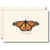 Earth Sky + Water - Monarch Butterfly Notecard Set - 8 Blank Cards with Envelopes