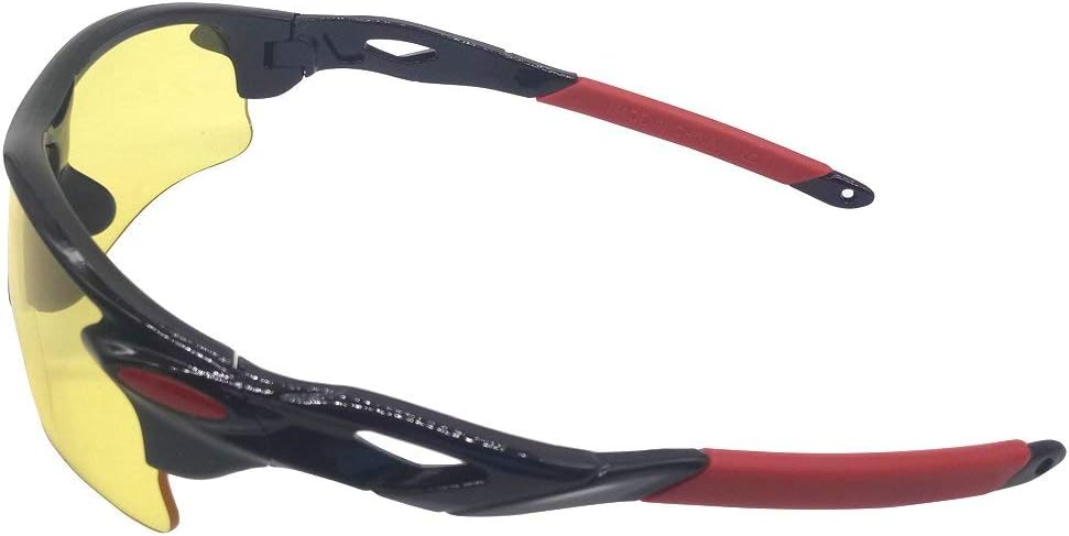 MINGZE Safety Glasses with Clear Anti Fog Scratch Resistant Wrap-Around Lenses and No-Slip Grips, UV Protection - Image 4