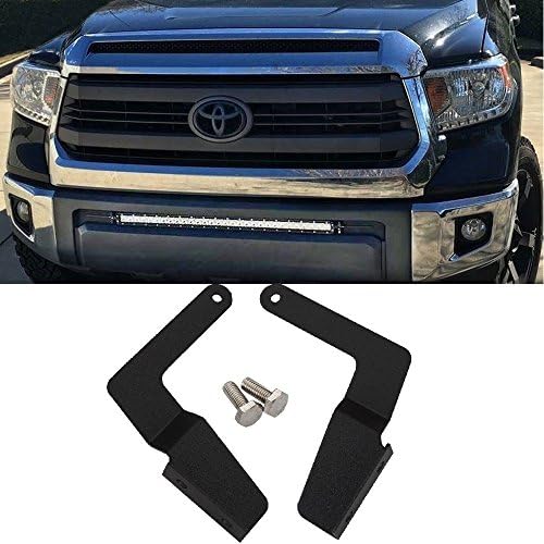 Front Lower Hidden Bumper Mounting Brackets for 30Inch Single/ Dual Row LED Work Light Bar Fit 2005 - 2015 Toyota Tacoma