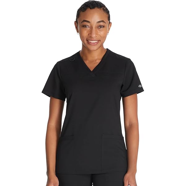 Amazon.com: Cherokee Women's V-Neck Top, Black, XX-Small