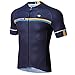 Santic Cycling Jerseys Men's Short Sleeve Bike Shirts Full Zip Bicycle Jacket with Pockets …