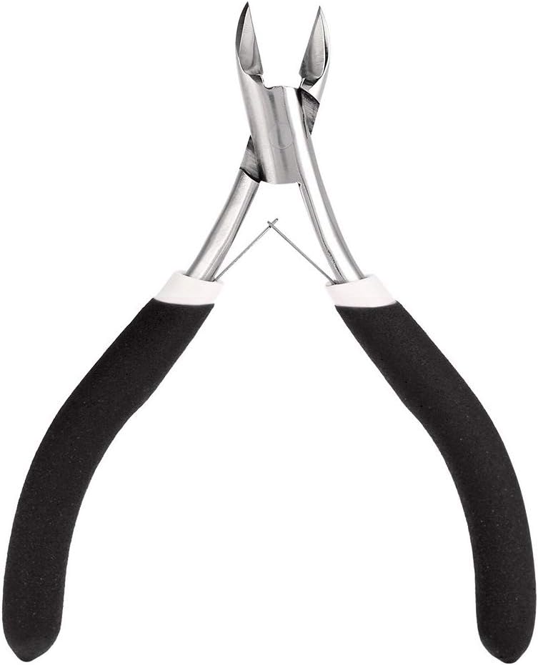 LEKADOL Cuticle Nipper with Sanding Nonslip Handle Nail Cutical