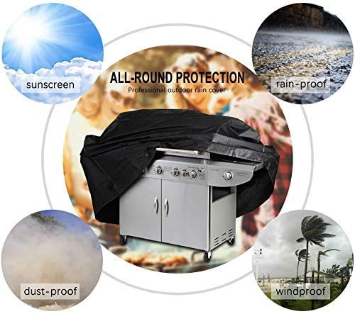 Grill Cover, Heat Resistant Grill Cover Waterproof Barbecue Gas Grill Cover for Most Brands of Grill, Special Fade and UV Resistant Material, Waterproof Weather Resistant 57\