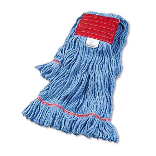 Boardwalk 503BLEA Su/ Loop Wet Mop Head, Cotton/Synthetic, Large Size, Blue