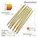 Azarxis Tent Pole Repair Kit Splint Support Kit Replacements Aluminum Rod Adjustable Replacement Poles Accessories for Camping Hiking Backpacking Tent - Pack of 2 (Gold - 13.25ft)