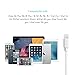 iPhone Cable Nikolable 2 Pcak 8foot Lightning Cable for iPhone X 8 8 Plus 7 7 Plus 6s Plus 6 Plus 6s 6 5s 5c 5 iPad Mini iPad Air iPod (White)