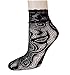 8 Pairs Women's Lace Fishnet Ankle Socks Stylish Black & Hollow Out Girls Dress