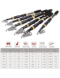Sougayilang Warrior pesca telescópica de viaje Spinning Surf de carbono caña de pesca
