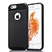 iPhone 6S Case, Technext020 Non Slip Perfect Fit iPhone 6 6S (4.7) Case Hard Plastic Silicone Protective Case Rubber Bumper Slim Heavy Duty Dual Layer Black Cover for iPhone 6 (2014) and iPhone 6S (2015)