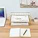 Superbpag Set of 2 Office Supplies Metal Stackable Document Organizer Office Desktop File Paper Holder Book Storage Rack, Gold