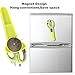 FIRSTWAY Multifunction Kitchen Shears Stainless Scissors Tool for Chicken,Poultry,Fish,Meat,Vegetables,BBQ,Walnut and Bottle Opener with Magnetic Holder Hung on Microwave or Fridge
