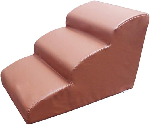 hunde treppen stufen hund treppen fur couch 3 schritte hund katzen schritte fur high bed uberbackene rampe fur bett couch kleinere und altere hunde pu leder amazon de haustier