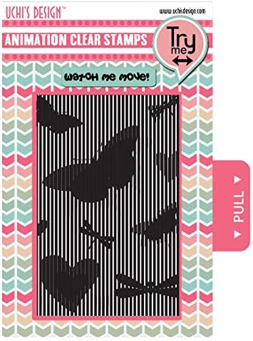UchiDesign Animation Clear Stamp - Butterflies