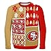 FOCO NFL San Francisco 49ers BUSY BLOCK Ugly Sweater, Long Sleeve, Large