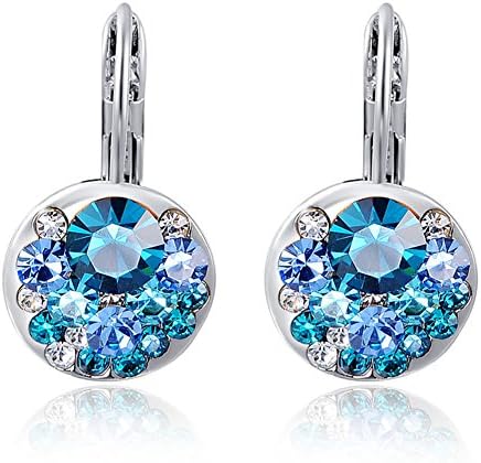 Colorful crystal disc Earrings