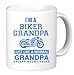 HL HLPPC I'm Biker Grandpa. Just Like a Normal Grandpa Except Much Cooler. Funny Unique Harley Inspired Novelty Coffee Mug Cup Motorcycle Birthday Gift Present for Him