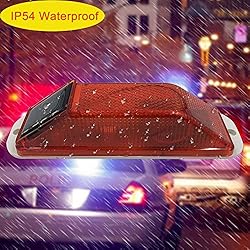 Aolyty Solar Strobe Warning Light Sensitive LED
