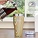Healthy Human Stainless Steel Tumbler with Straw & Lid | Splash Proof Insulated Travel Cup | Eco-Friendly Coffee Tumblers | Water Cups with Straws Cleaner and Splash Proof Lids (32oz, Woodstock)