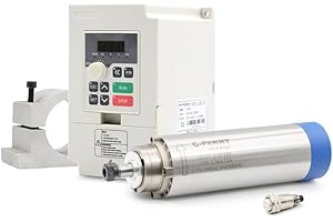 1.5KW ER11 D65 110V Air cooled spindle motor, 1.5KW 110V QL Inverter, 65mm Bracket spindle motor kit (1.5KW ER11 D65 110V)