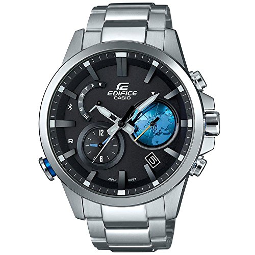 Men s Casio Edifice Stainless Steel Smartphone Link Watch EQB600D-1A2