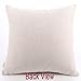 HT&PJ Decorative Cotton Linen Square Throw Pillow Case Cushion Cover Orange Abstract Fox Design 18 x 18 Inches