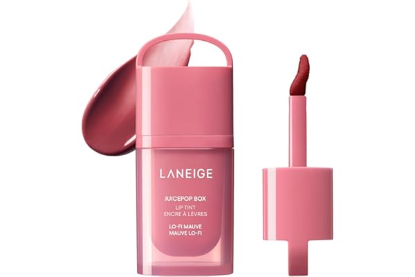 LANEIGE JuicePop Box Lip Tint | Long-Lasting Hydrating Lightweight Tint | Buildable Juicy Color & Nourishing Shine | K-Beauty