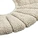 Tatuo Bathroom Soft Thicker Warmer Toilet Seat Cover Pads Stretchable Washable Cloth Toilet Seat Cushion (Brown)