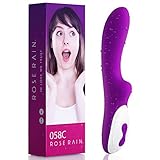 ROSERAIN G Spot Vibrator,Vigina Stimulator Waterproof USB Rechargeable Vibrating Power Wand Massager with 10 Vibration Modes