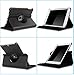 AiSMei Case for 9.7-Inch iPad 5th (2017)/ iPad 6th (2018)/ iPad Air (2015), Rotating Protective Case Cover w/Auto Wake/Sleep Function,Black