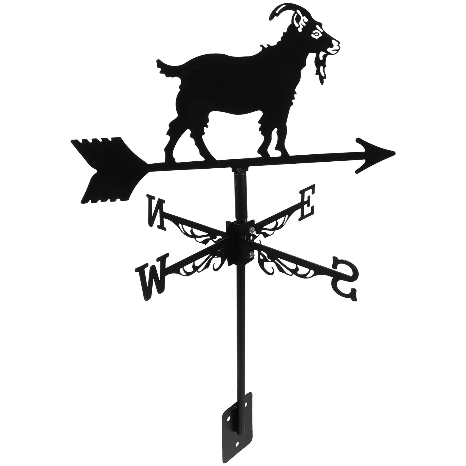 BESPORTBLE Metal Weathervane Vane Wind Direction Indicator for Outdoor Decor Weather Vane for Patios and Gardens Garden Ornament