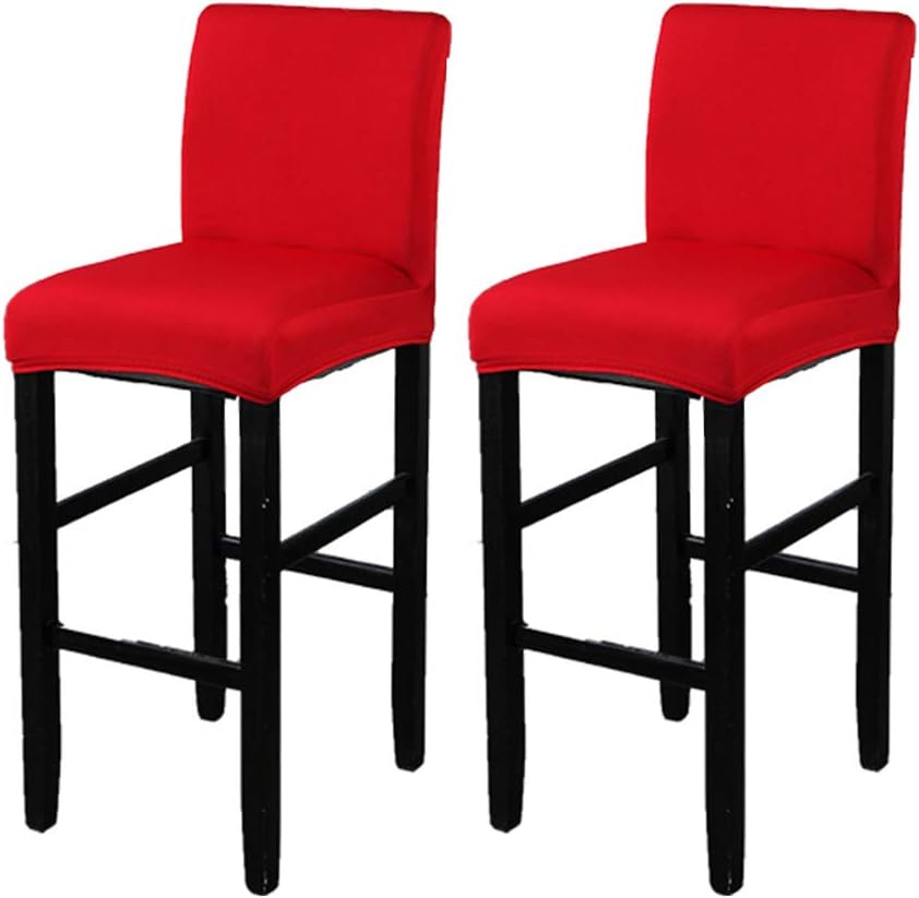 Exciting Promotions Trycooling 2pcs Stretch Chair Cover Slipcovers High Seat Chair Protectors Counter Stool Covers For Dining Room Furniture Kitchen Brown Home Kitchen Ultra Low Prices Zs Procha Cz