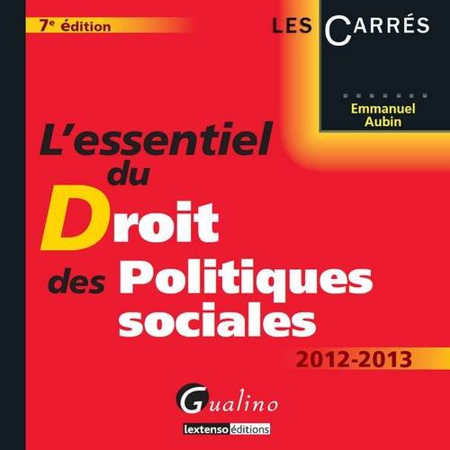 L' essentiel du droit des politiques sociales