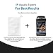 Aquatic Experts 4 Pack Koi Pond Mesh Media Filter Bags - High Flow - 8 inch by 12 inch Pouch with Drawstrings for Activated Carbon - Reusable Water Garden or Aquarium Charcoal Filter Bag (4 Pack)