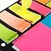 2 Pack Divider Sticky Notes Memo Set for Binders, Notebooks, Planners w/Index Tabs, Flags (Multicolored)